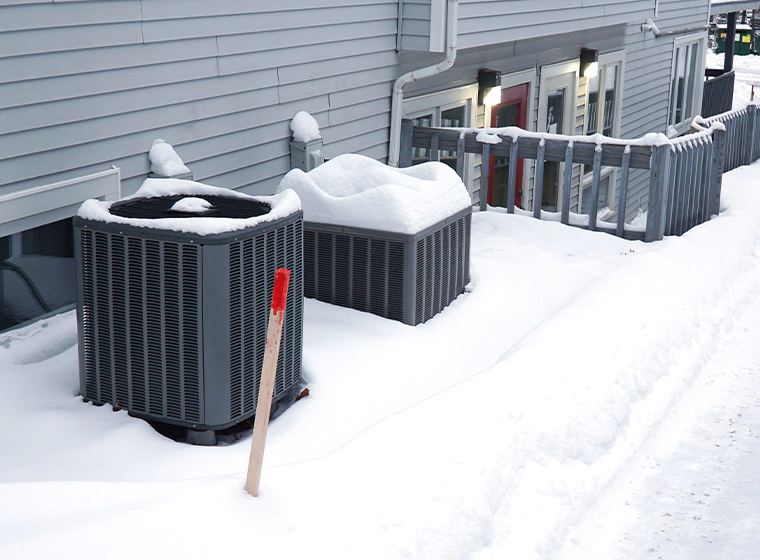 residential ac units in winter